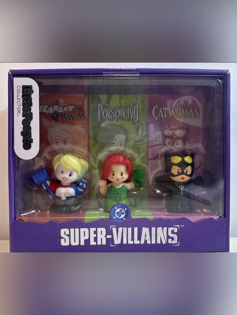Little People Collectors DC Super Villains Harley Catwoman Ivy BRAND NEW Sealed